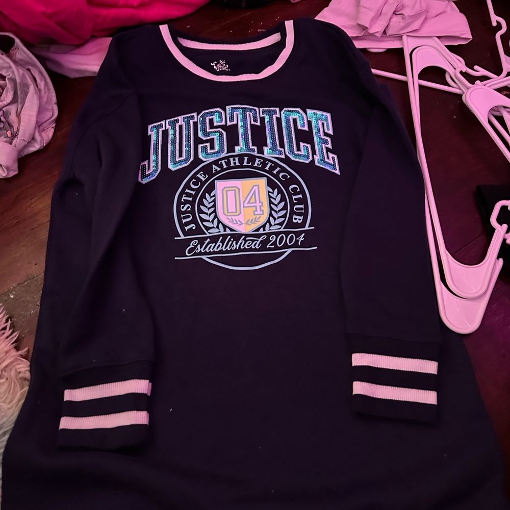 JUSTICE black sweatshirt 2004
